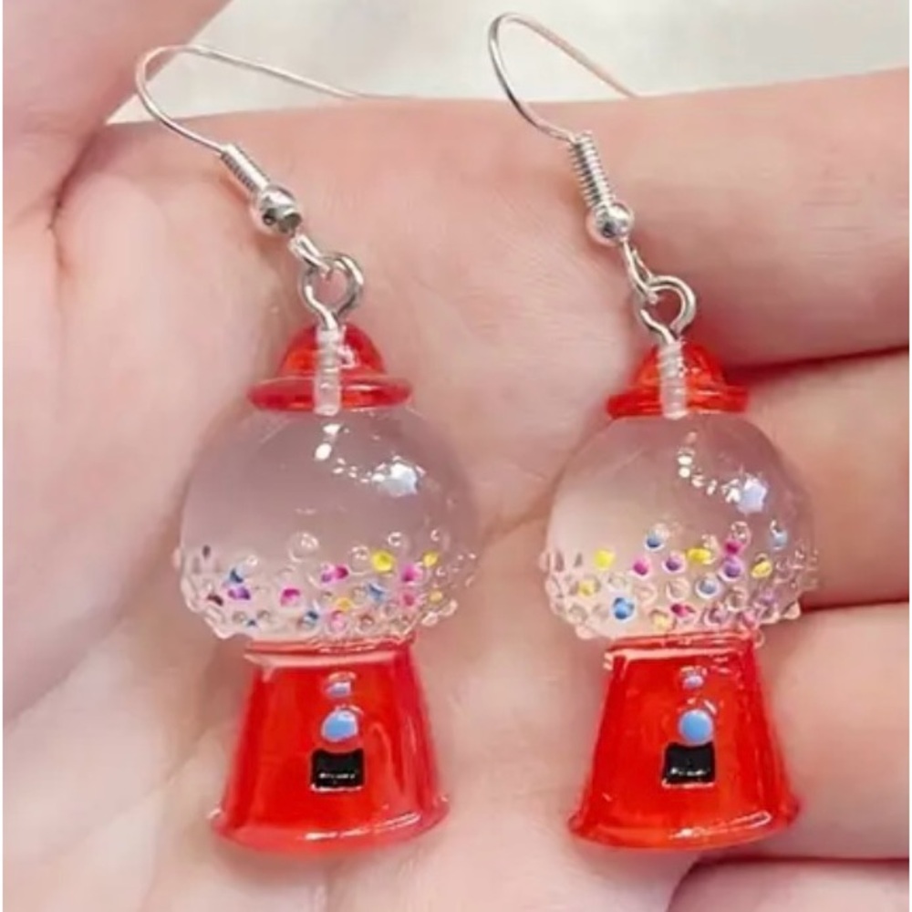 Gum Ball Earrings, NIP, Fun, Different